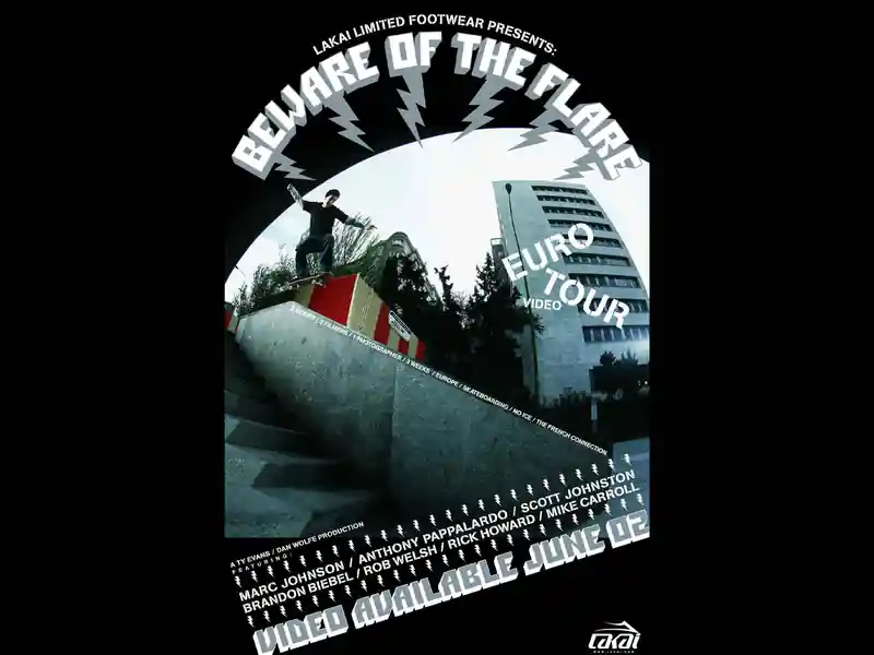 Beware Of The Flare skate video by lakai limited footwear