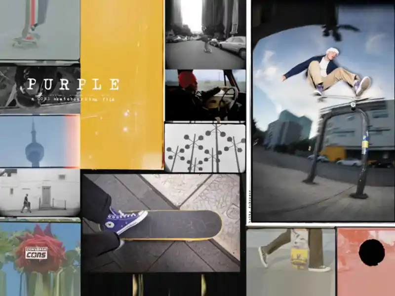 Purple skate video by Converse