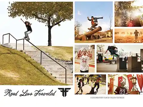 Road Less Traveled skate video by fallen footwear
