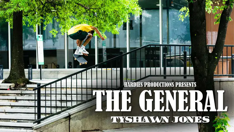 Hardies - Tyshawn Jones "The General" skate video by Hardies