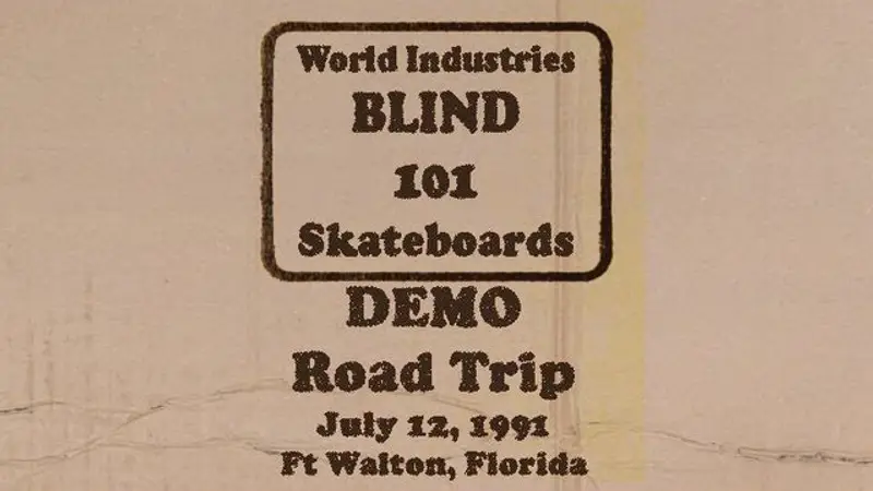 Blind / 101 / World Industries Tour 1991 skate video