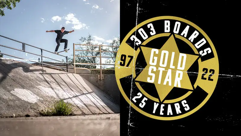 303 - Gold Star skate video by 303 Boards
