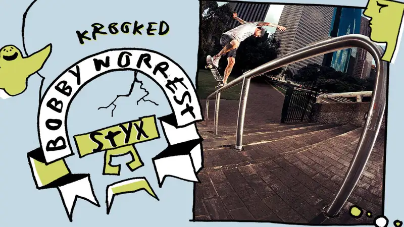 Krooked - Bobby Worrest's "STYX" skate video by krooked skateboards