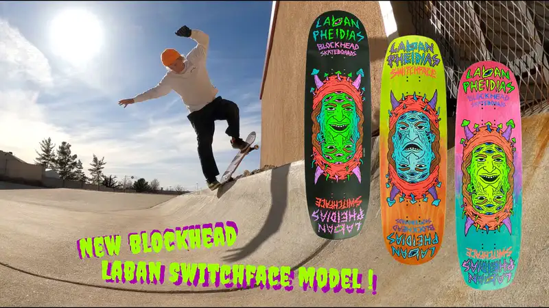 Blockhead - Laban Pheidias "Switchface" skate video by blockhead skateboards